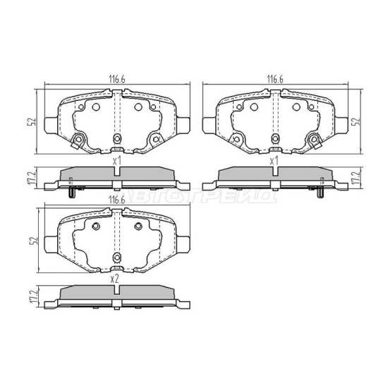 Колодки тормозные зад FORD EXPLORER 3/5 SAT